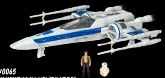 Poe Daemeron's T-70 X-Wing (Gray and Blue)